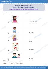 Đề thi giữa kì 1 Tiếng Anh 4 Phoncis Smart - Đề số 2